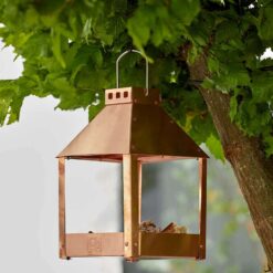 Foderbræt Til Fugle | A2 Living Kobber Mini Quadro 'Birdy Eat' Foderbræt | L17Xb17Xh27 Cm | Fletkurven.dk