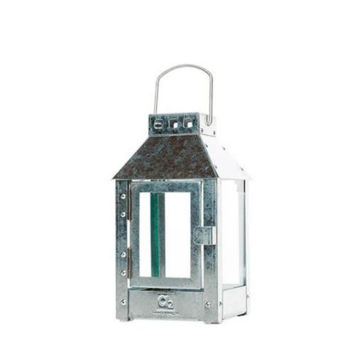Galvaniseret Lanterne | Micro | L12,5Xb12,5Xh25 Cm | Fletkurven.dk