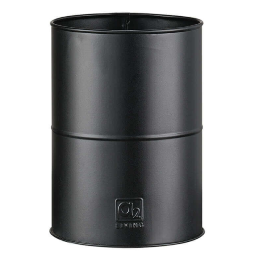 Cylinderformet Vase | A2 Living Sort Vase | Sæt M. 2 Stk. / 2 Str | Fletkurven.dk