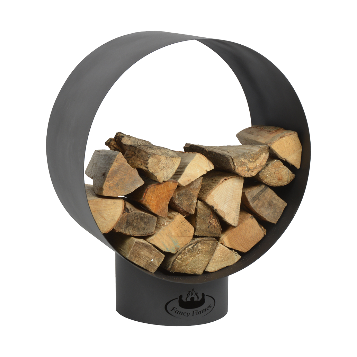 Træ opbevaring | Brændestativ i stål | L59.3xD38.2xH71.3 cm