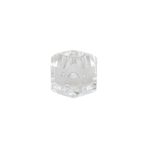 Diamant Lysestage Glas | D5X5 Cm | Fletkurven.dk