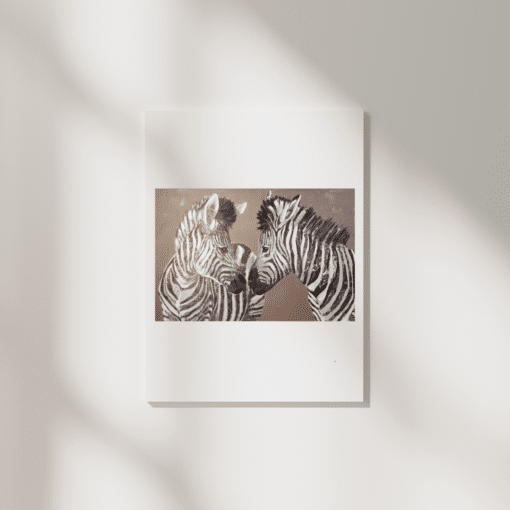 Lei Zebras Art | Kanvas | 120X80 Cm | Fletkurven.dk